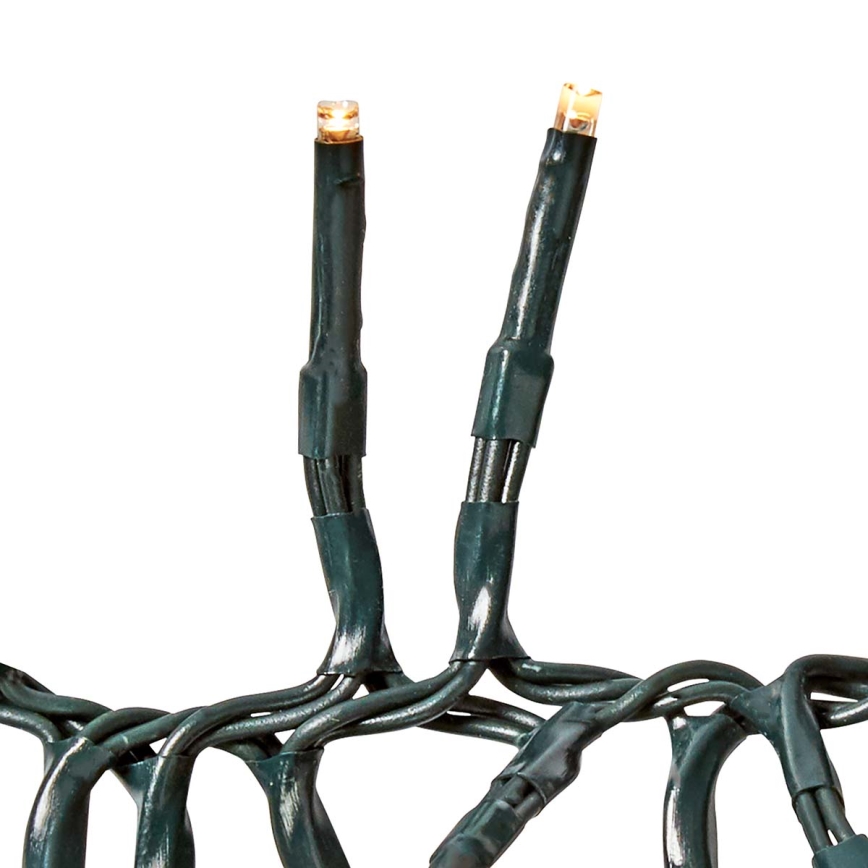 LED-Außen-Lichterkette 1512 LEDs / 7 Funktionen, 14 m, IP44, warmweiß