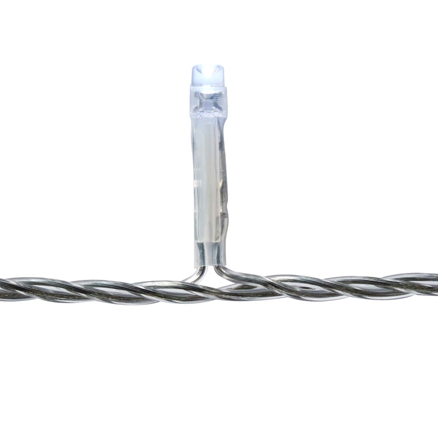 LED Außen-Weihnachtsvorhang 180xLED/7 Funktionen 10,9m IP44 kaltweiß