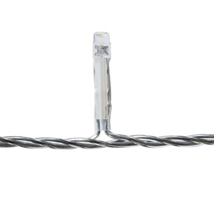 LED Außen-Weihnachtsvorhang 180xLED/7 Funktionen 10,9m IP44 kaltweiß