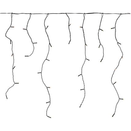 LED-Lichtervorhang für den Außenbereich, 360 LEDs / 7 Funktionen, 14 m, IP44, warmweiß