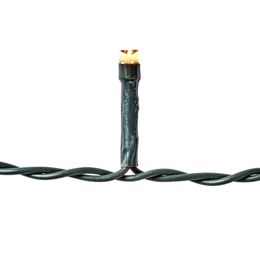 LED-Lichtervorhang für den Außenbereich, 360 LEDs / 7 Funktionen, 14 m, IP44, warmweiß