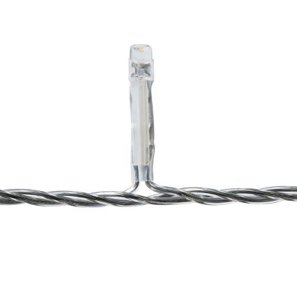 LED Außen-Weihnachts-Lichtervorhang 360xLED/7 Funktionen 14 m IP44 Kaltweiß