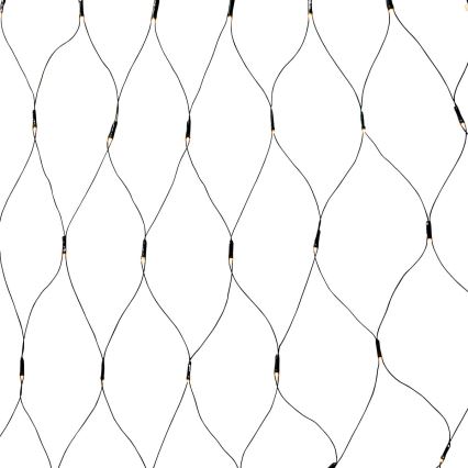 LED-Außen-Lichtervorhang, 160 LEDs, 7 Funktionen, 5 m, IP44, warmweiß