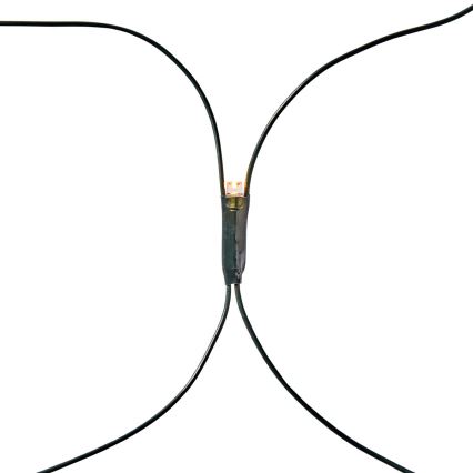 LED-Außen-Lichtervorhang, 160 LEDs, 7 Funktionen, 5 m, IP44, warmweiß