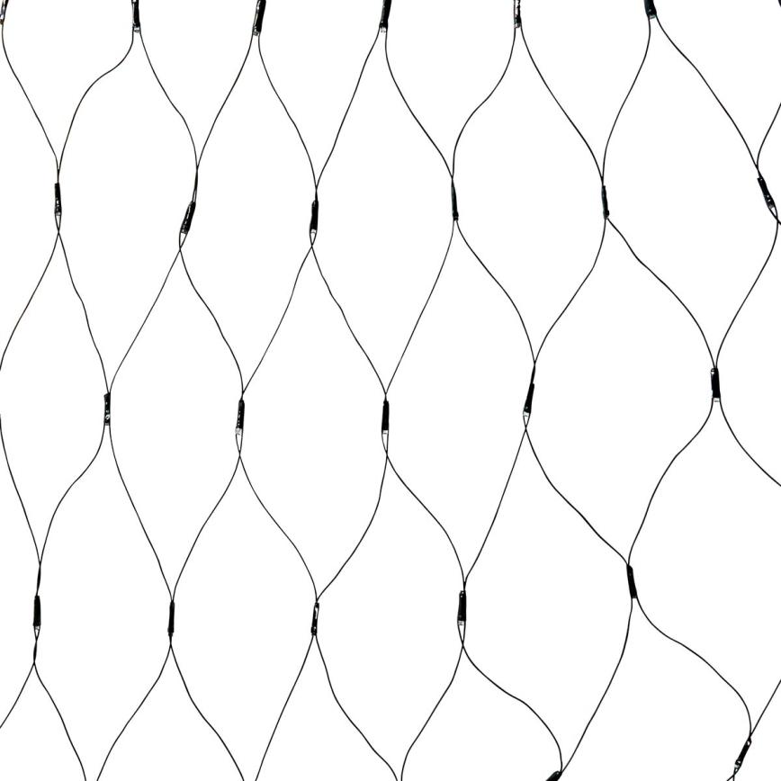 LED-Außen-Lichtervorhang, 160 LEDs, 7 Funktionen, 5 m, IP44, warmweiß