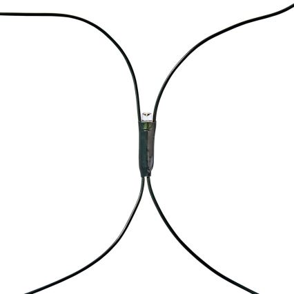 LED-Lichtervorhang für den Außenbereich, 320 LEDs / 7 Funktionen, 6 m, IP44, warmweiß