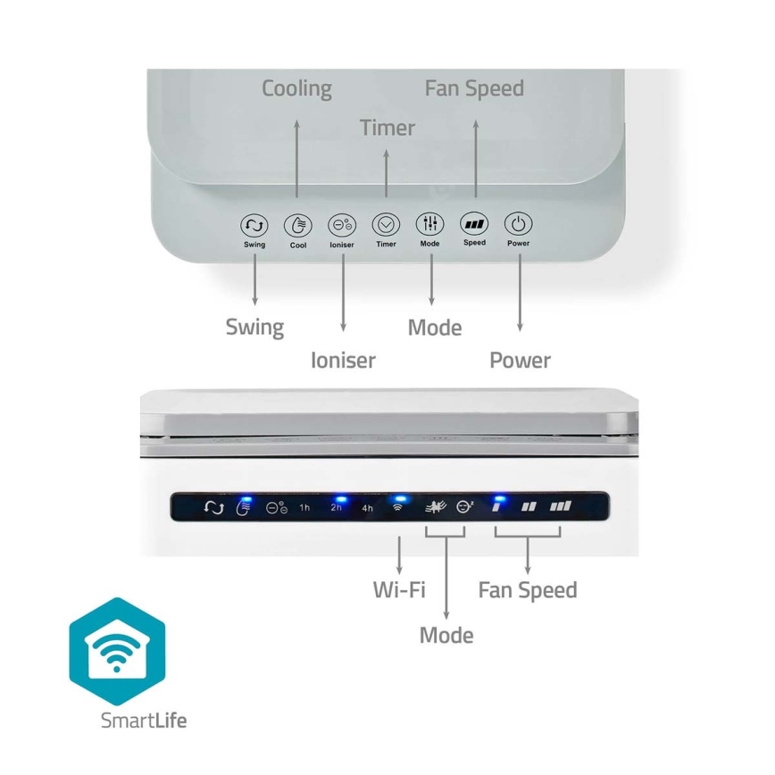 Luftkühler 65W/230V Wi-Fi weiß + Fernbedienung