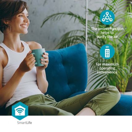 Luftkühler 65W/230V Wi-Fi weiß + Fernbedienung