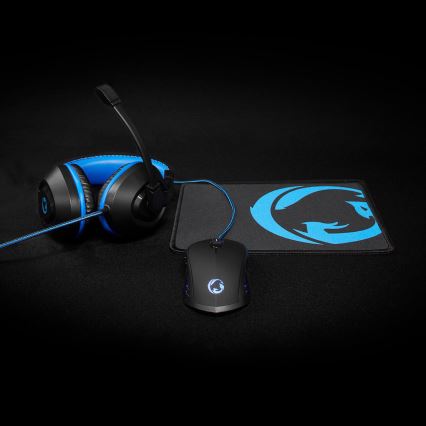 Gaming Set 3in1 schwarz/blau