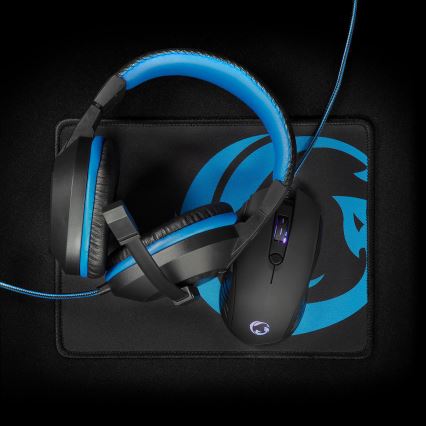 Gaming Set 3in1 schwarz/blau