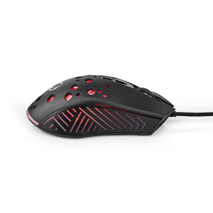 LED-Gaming-Maus 800/1200/2400/3200/4800/7200 DPI 7 Tasten schwarz