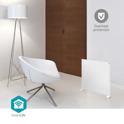 Infrarot-Heizpanel 350W/230V 59,8x62 cm IP44 Wi-Fi Tuya + Fernbedienung