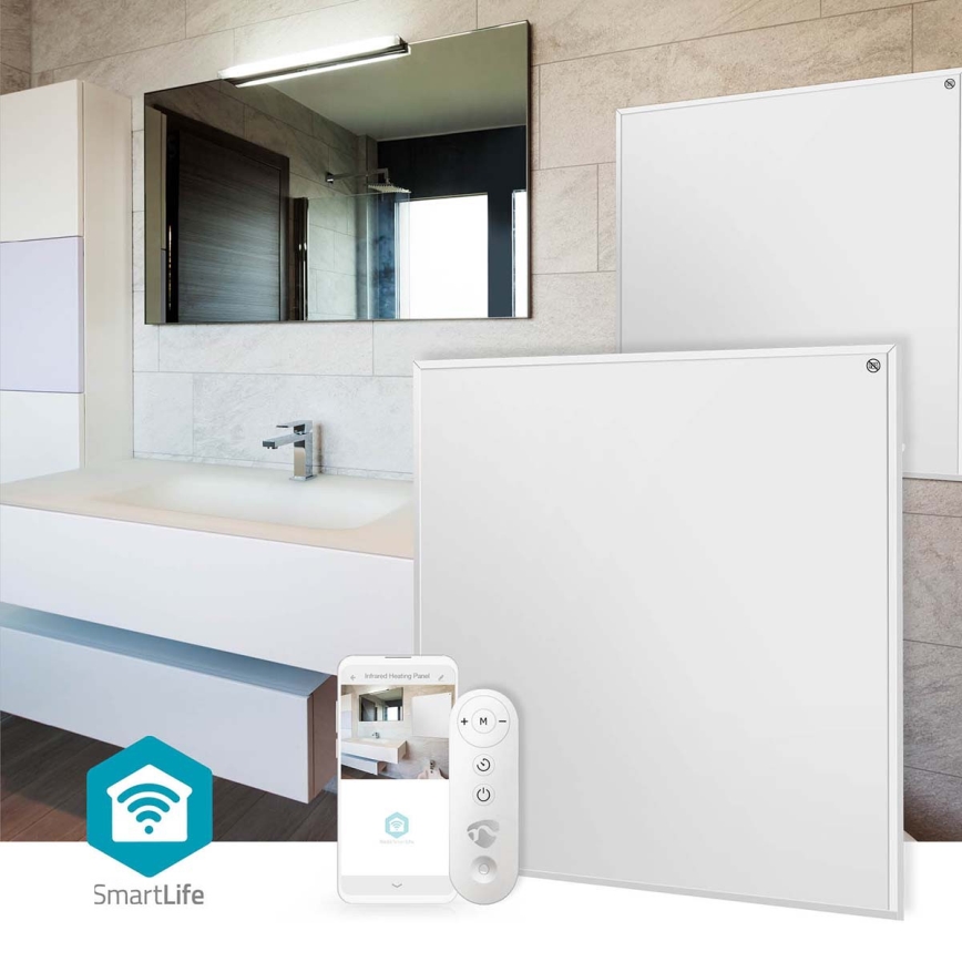 Infrarot-Heizpanel 350W/230V 59,8x62 cm IP44 Wi-Fi Tuya + Fernbedienung
