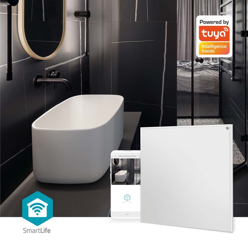 Infrarot-Heizpanel 350W/230V 59,8x62 cm IP44 Wi-Fi Tuya + Fernbedienung