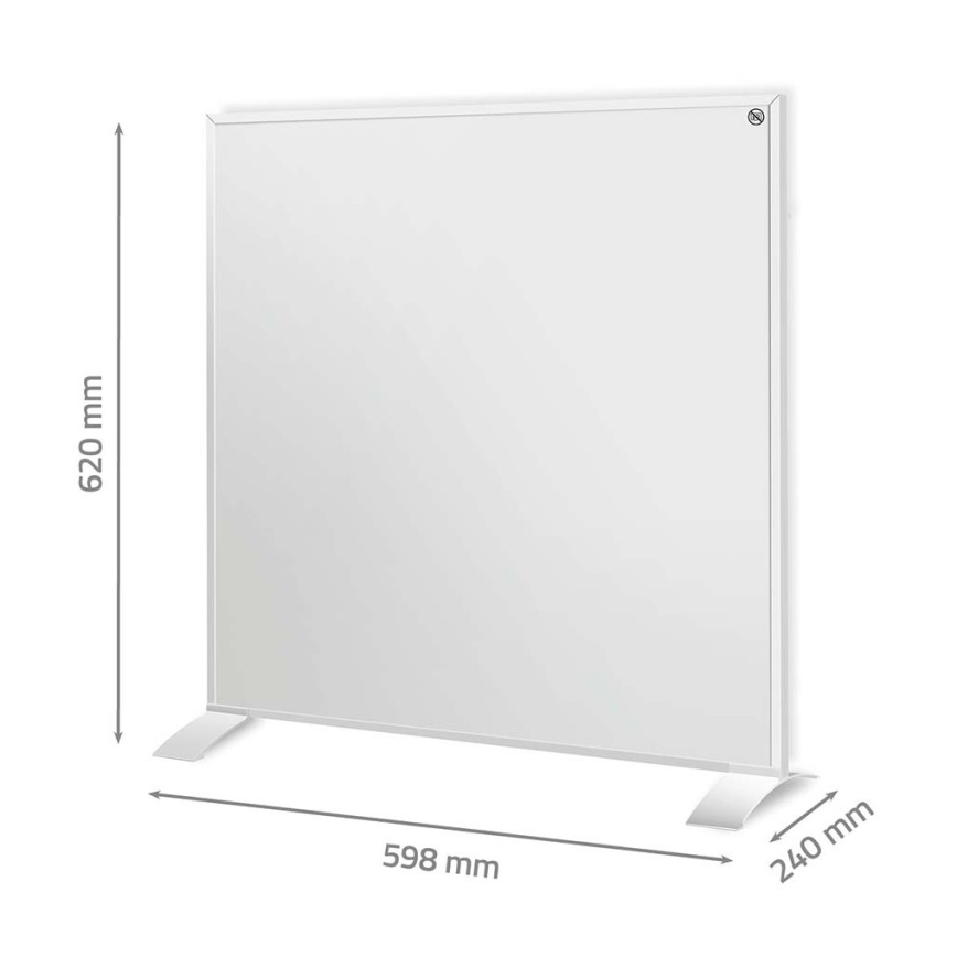 Infrarot-Heizpanel 350W/230V 59,8x62 cm IP44 Wi-Fi Tuya + Fernbedienung