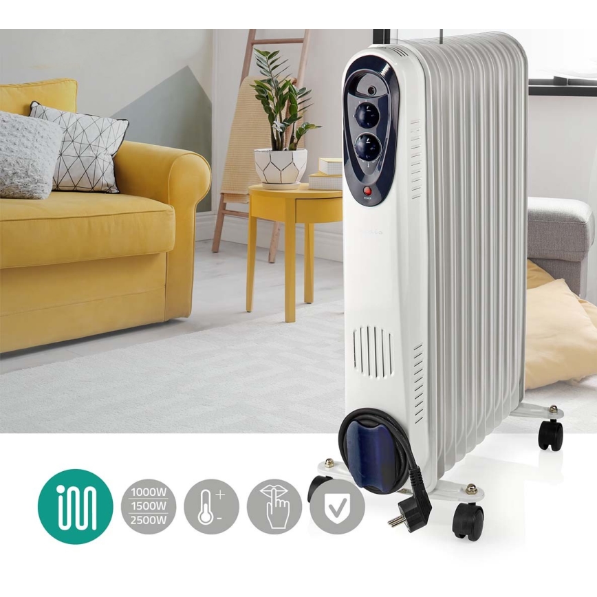 Tragbarer Ölheizer mit 11 Rippen 1000/1500/2500W/230V