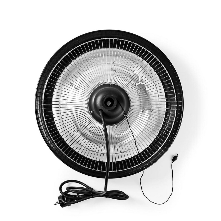 Elektrischer Außenheizer mit Ständer 200 cm 1500W/230V Terrassen-Infrarotstrahler IP34