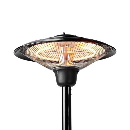 Elektrischer Außenheizer mit Ständer 200 cm 1500W/230V Terrassen-Infrarotstrahler IP34