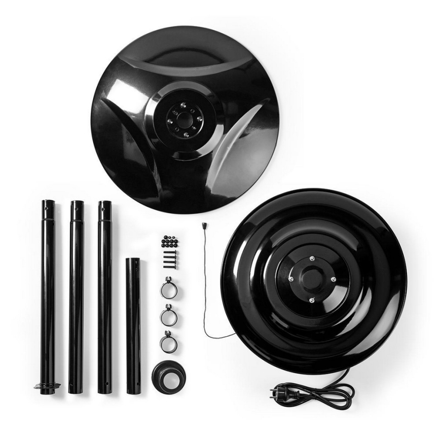 Elektrischer Außenheizer mit Ständer 200 cm 1500W/230V Terrassen-Infrarotstrahler IP34