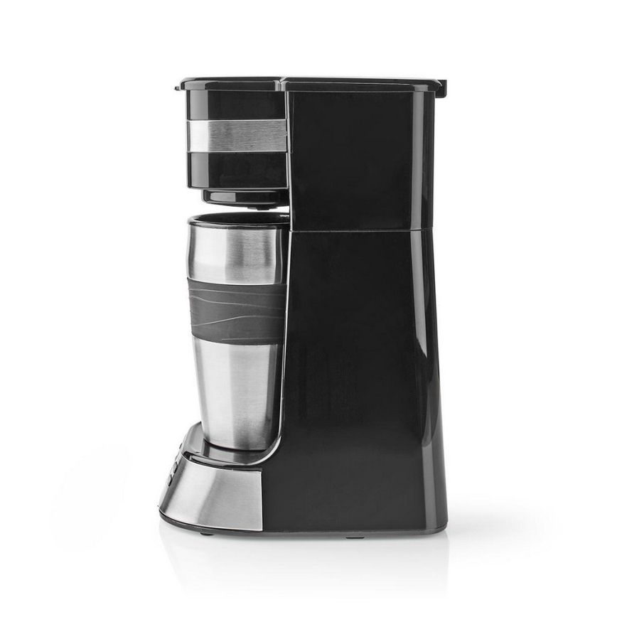 Ein-Tassen-Kaffeemaschine (0,4 l) mit Timer und Thermobecher