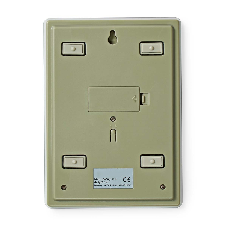 Digitale Küchenwaage 1xCR2032 weiß