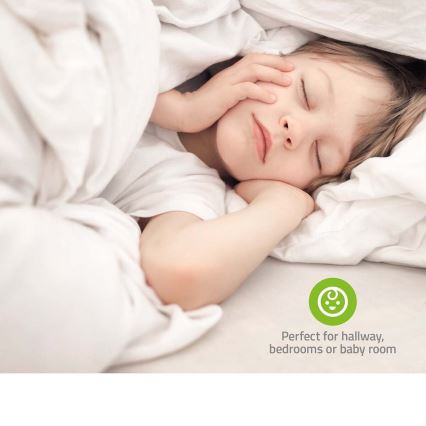 Steckdosen-Orientierungsleuchte mit Bewegungs- und Dämmerungssensor LED/0,55W/230V weiß