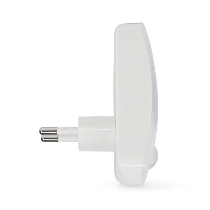 Steckdosen-Orientierungsleuchte mit Bewegungs- und Dämmerungssensor LED/0,55W/230V weiß