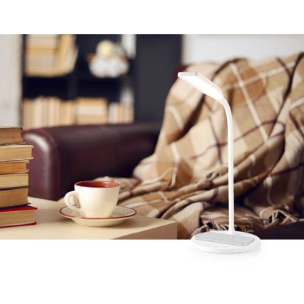 Dimmbare flexible LED-Tischleuchte mit Touch-Funktion 15W kabellose Aufladung Qi LED/5,5W/230V 2700-6500K weiß