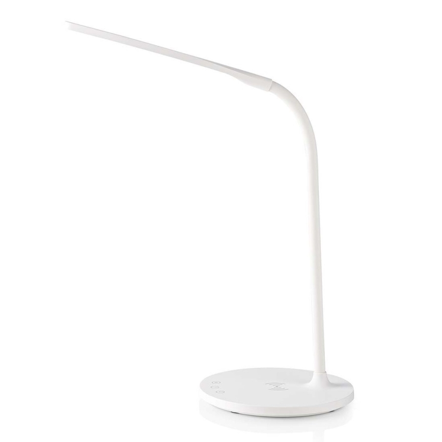 Dimmbare flexible LED-Tischleuchte mit Touch-Funktion 15W kabellose Aufladung Qi LED/5,5W/230V 2700-6500K weiß