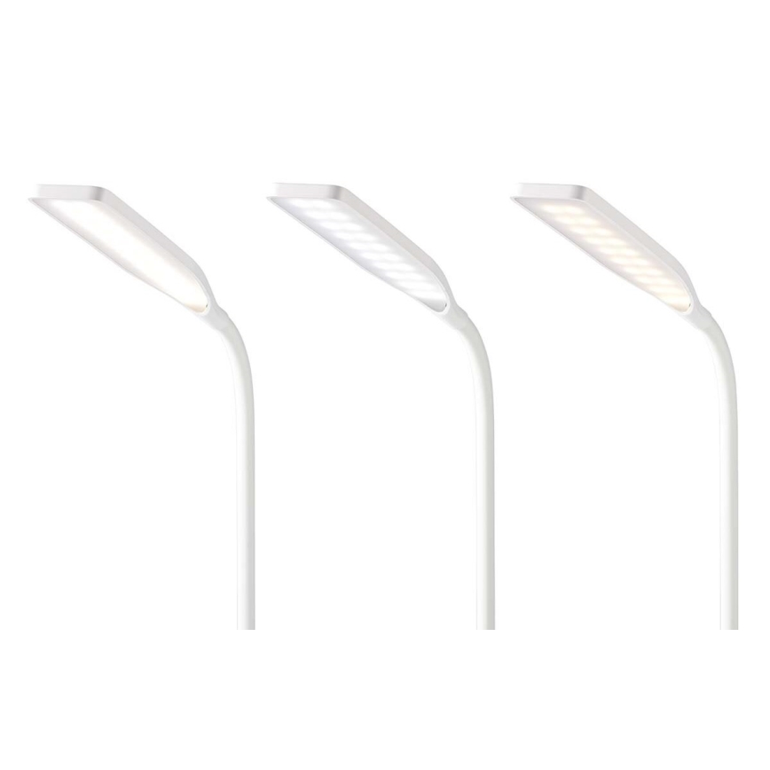 Dimmbare flexible LED-Tischleuchte mit Touch-Funktion 15W kabellose Aufladung Qi LED/5,5W/230V 2700-6500K weiß