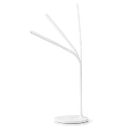 Dimmbare flexible LED-Tischleuchte mit Touch-Funktion 15W kabellose Aufladung Qi LED/5,5W/230V 2700-6500K weiß