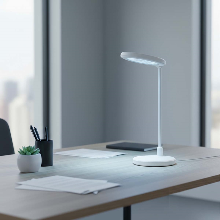 LED-dimmbare, wiederaufladbare Touch-Lampe mit Spiegel LED/6W/1200 mAh 3000/4000/5700K CRI 90 weiß
