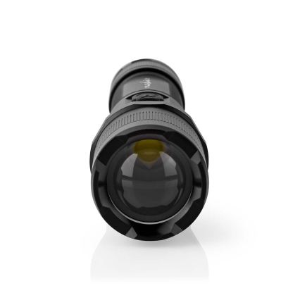 Dimmbare wiederaufladbare Aluminium-LED-Taschenlampe LED/10W/5V 2200 mAh IPX4 schwarz