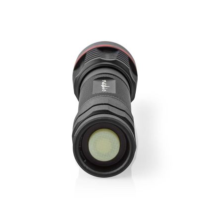 Dimmbare, wiederaufladbare Aluminium-LED-Taschenlampe LED/10W/5V 2200 mAh IPX7 schwarz