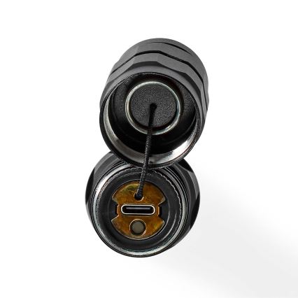 Dimmbare, wiederaufladbare Aluminium-LED-Taschenlampe LED/10W/5V 2200 mAh IPX7 schwarz