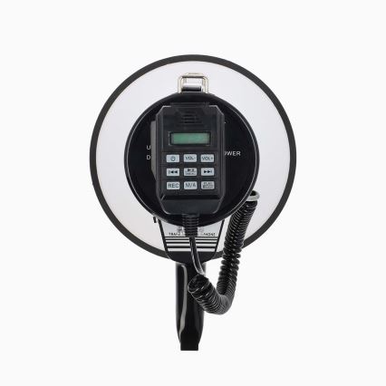 Megafon mit externem Mikrofon USB 25W/8xC weiß/schwarz
