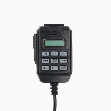 Megafon mit externem Mikrofon USB 25W/8xC weiß/schwarz