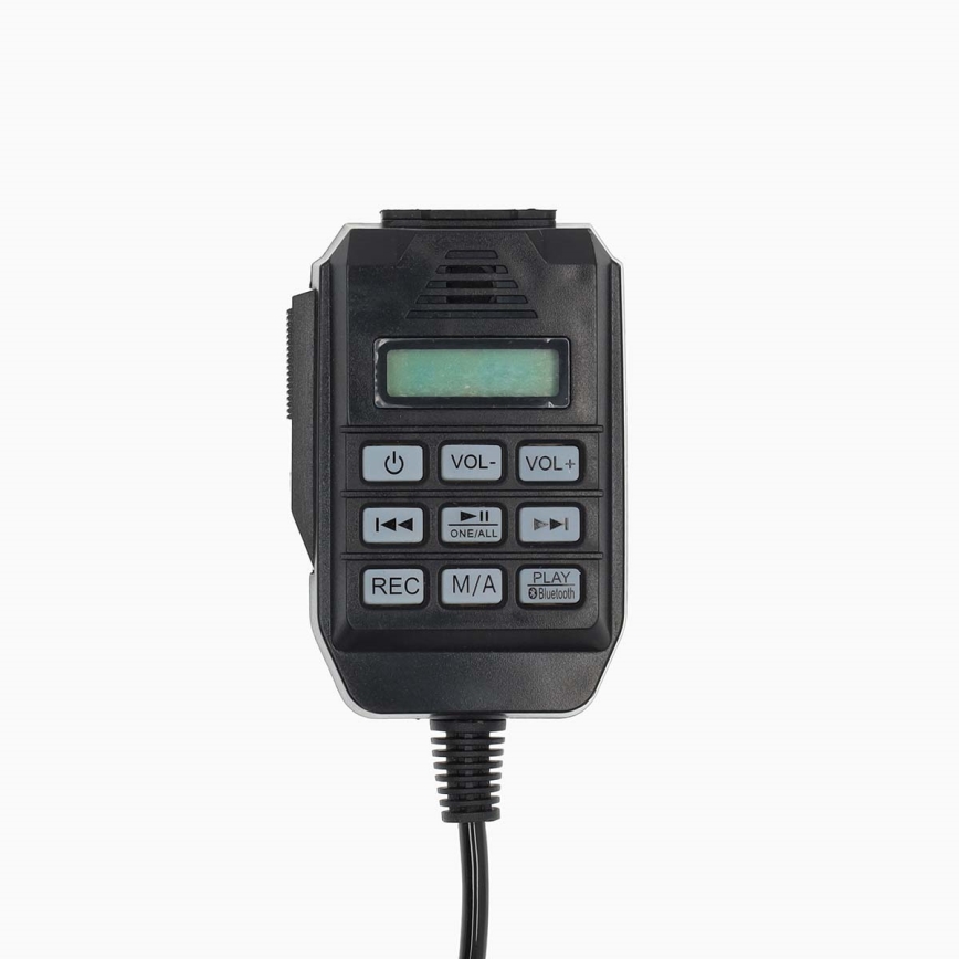 Megafon mit externem Mikrofon USB 25W/8xC weiß/schwarz