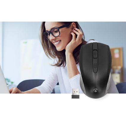 Kabellose Maus 800/1200/1600 DPI 2xAAA schwarz
