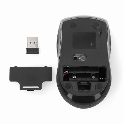 Kabellose Maus 800/1200/1600 DPI 2xAAA schwarz
