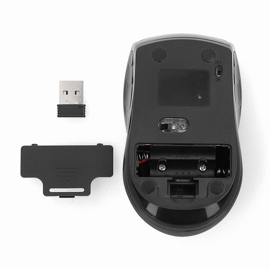 Kabellose Maus 800/1200/1600 DPI 2xAAA schwarz