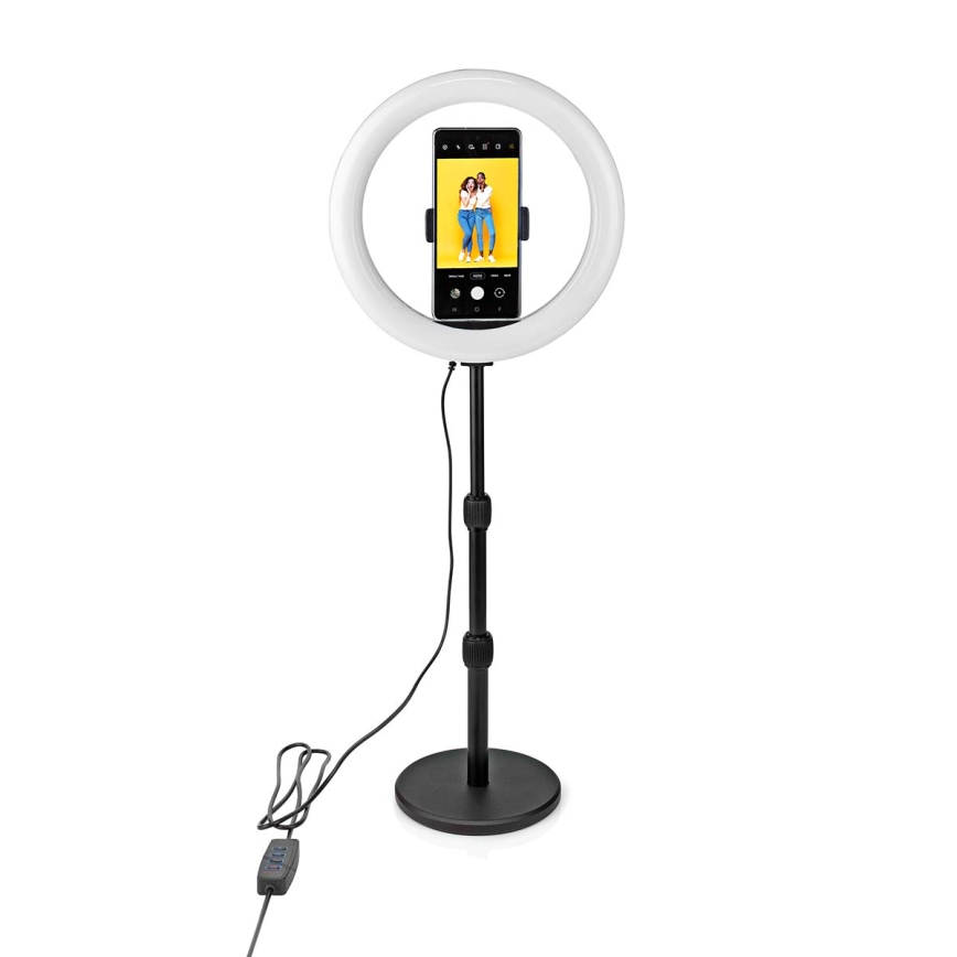 Dimmbare LED-Lampe mit Ständer und Halterung für Vlogging LED/6W/USB 2700-6700K