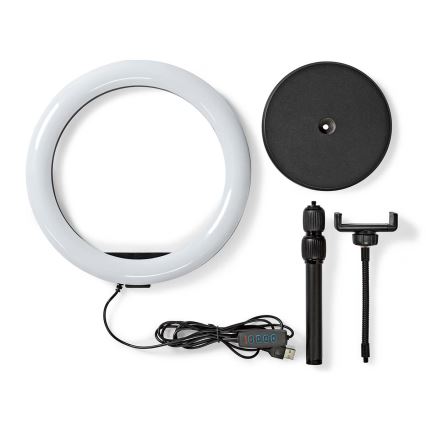 Dimmbare LED-Lampe mit Ständer und Halterung für Vlogging LED/6W/USB 2700-6700K