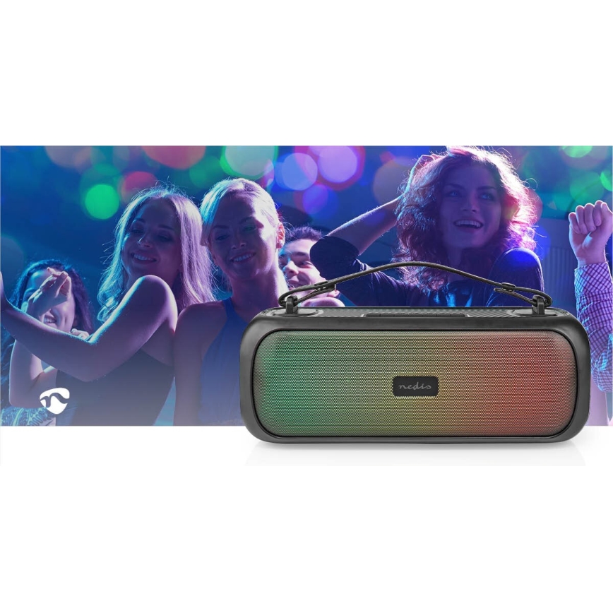 Aufladbarer LED-RGB-Lautsprecher 45W/3000 mAh IPX5
