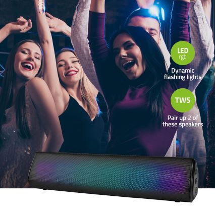 Aufladbarer LED-RGB-Lautsprecher 18W/1200 mAh