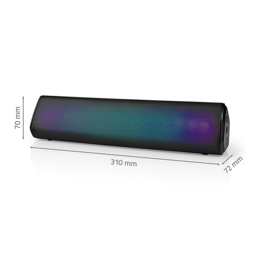 Aufladbarer LED-RGB-Lautsprecher 18W/1200 mAh