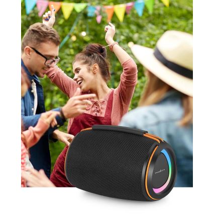 LED wiederaufladbarer Lautsprecher 40W/1200 mAh IPX4 schwarz
