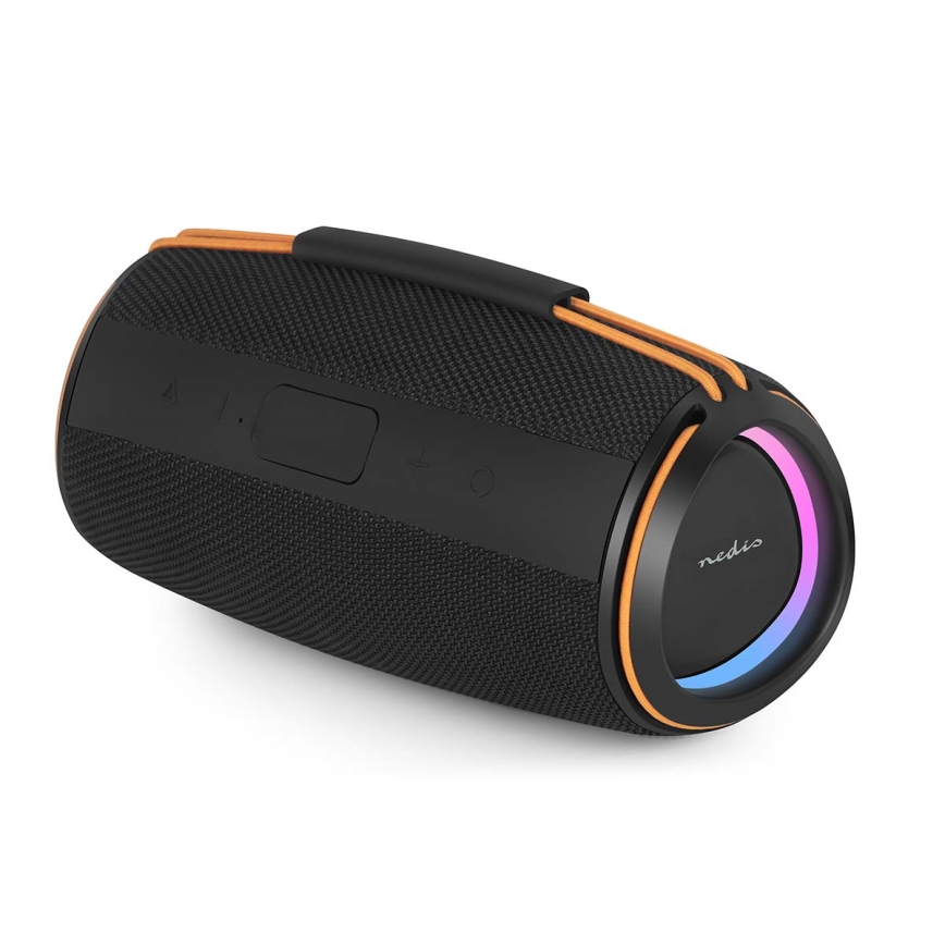 Wiederaufladbarer LED-Lautsprecher 60 W / 2000 mAh, IPX4, schwarz