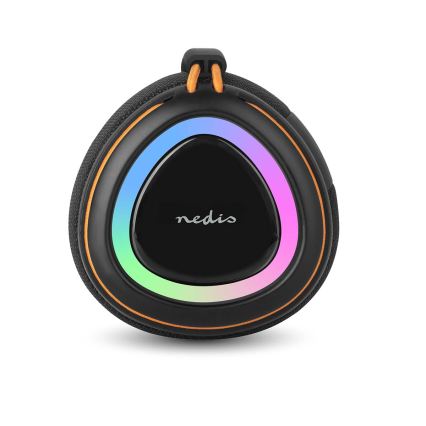 Wiederaufladbarer LED-Lautsprecher 60 W / 2000 mAh, IPX4, schwarz