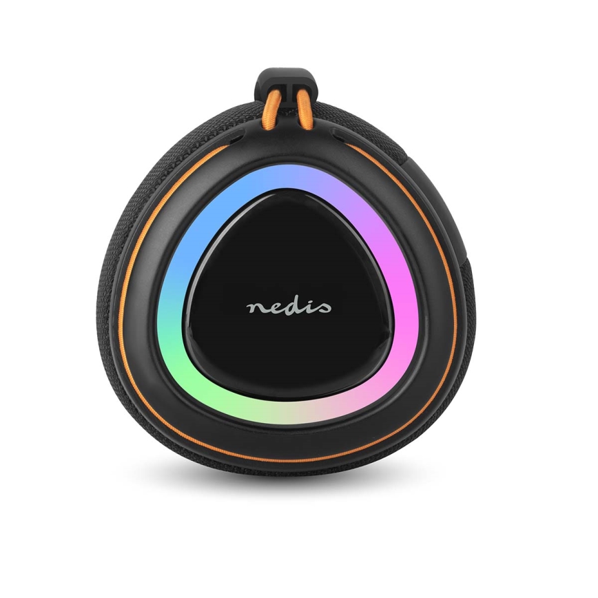 Wiederaufladbarer LED-Lautsprecher 60 W / 2000 mAh, IPX4, schwarz